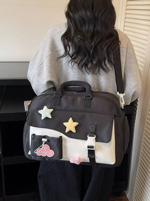 Sac De Voyage Color Block Étoiles & Nuages
