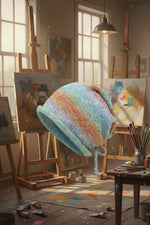 Bonnet Tricoté Coloré Tie-and-Dye