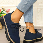 Mocassins À Lacets Plateforme