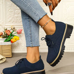 Mocassins À Lacets Plateforme