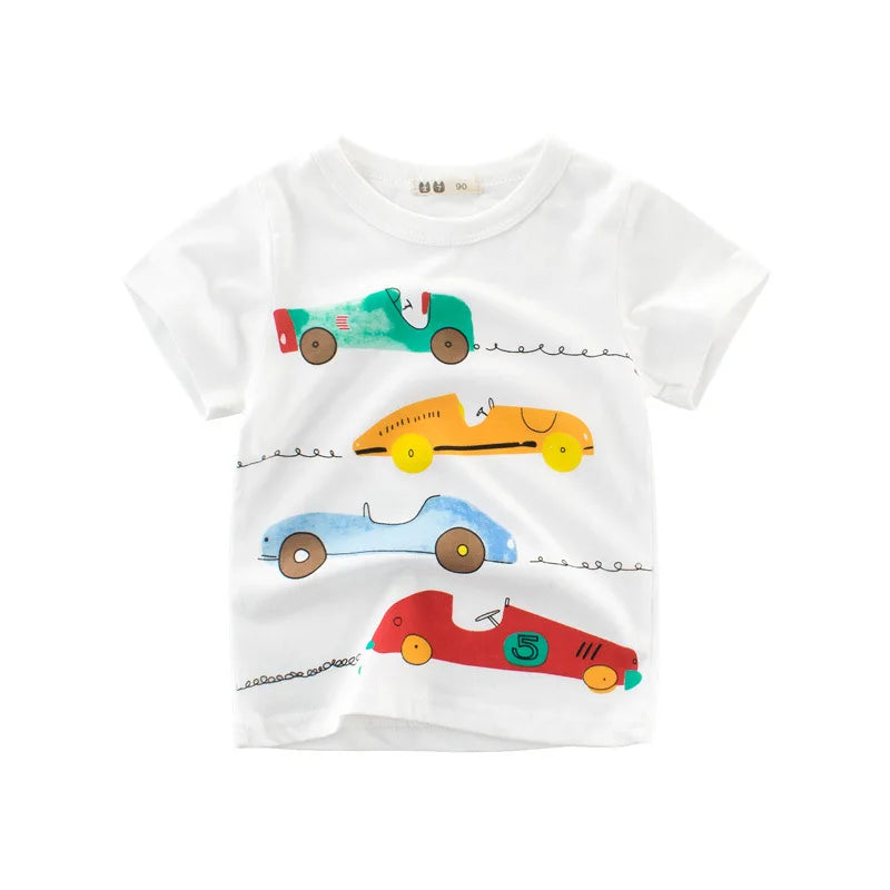 T-Shirt Enfant Motif Dinosaure - Manches Courtes
