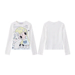 T-Shirt Manches Longues Fille "Sweet Pea & Friends" — Blanc Confettis Pastel