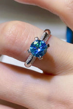 Bague Moissanite 1 Carat - Griffes 4 Points
