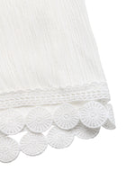 Pantalon Large Liseré Dentelle