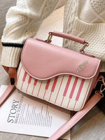 Sac Bandoulière Motif Touches De Piano