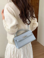 Sac Bandoulière Effet Croco Cuir
