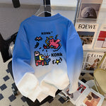 Sweatshirt Léger Coupe Ample Femme — Pullover d'Automne Design Unique (8 Coloris)