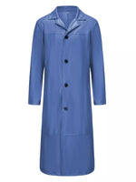 Veste Longue Boutonnée Manches Longues Homme