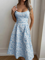 Robe Midi Évasée Texturée