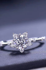 Bague Moissanite 1 Carat - Griffes 6 Points Fines