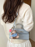 Sac Bandoulière Effet Croco Cuir