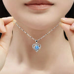 Collier Pendentif Cœur Argent 925