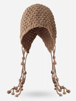 Bonnet Tricoté À Franges