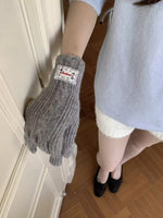 Gants Chauds Tricot Torsadé