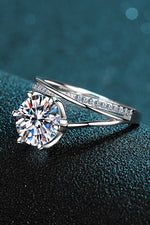 Bague Moissanite 3 Carats - Griffes 6 Points