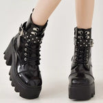 Bottines Plateforme Boucle & Clous