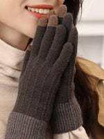 Gants Tricotés Chauds Tactiles