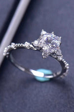 Bague Moissanite 1 Carat - Griffes 6 Points Fines