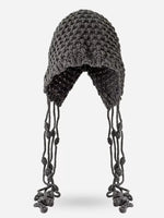 Bonnet Tricoté À Franges