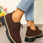 Mocassins À Lacets Plateforme