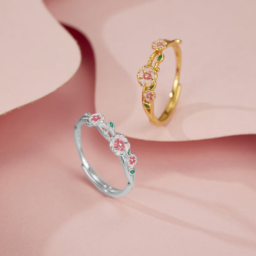 Bague Fleur Argent 925 - Pétales Ciselés