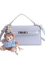 Sac Bandoulière Effet Croco Cuir