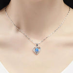 Collier Pendentif Cœur Argent 925