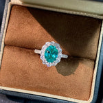 Bague Émeraude Argent 925