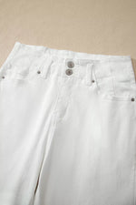Jean Large Taille Haute Deux Boutons