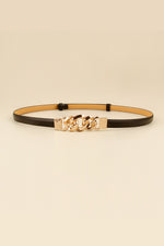Ceinture Fine Simili Cuir
