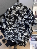 Chemise Boutonnée Imprimée Manches Courtes Homme