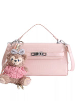 Sac Bandoulière Effet Croco Cuir