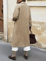 Trench Boutonné Doublure À Carreaux