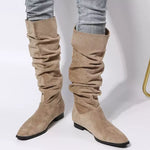 Bottes Souples Plissées Hautes