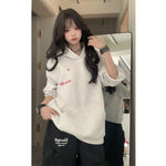 Sweat à Capuche Oversize Minimaliste – Style K-Pop & Kawaii Streetwear