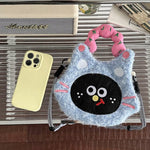 Sac Bandoulière Peluche Motif Cartoon