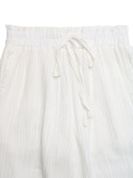 Pantalon Large Liseré Dentelle
