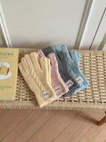 Gants Chauds Tricot Torsadé