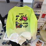 Sweatshirt Léger Coupe Ample Femme — Pullover d'Automne Design Unique (8 Coloris)