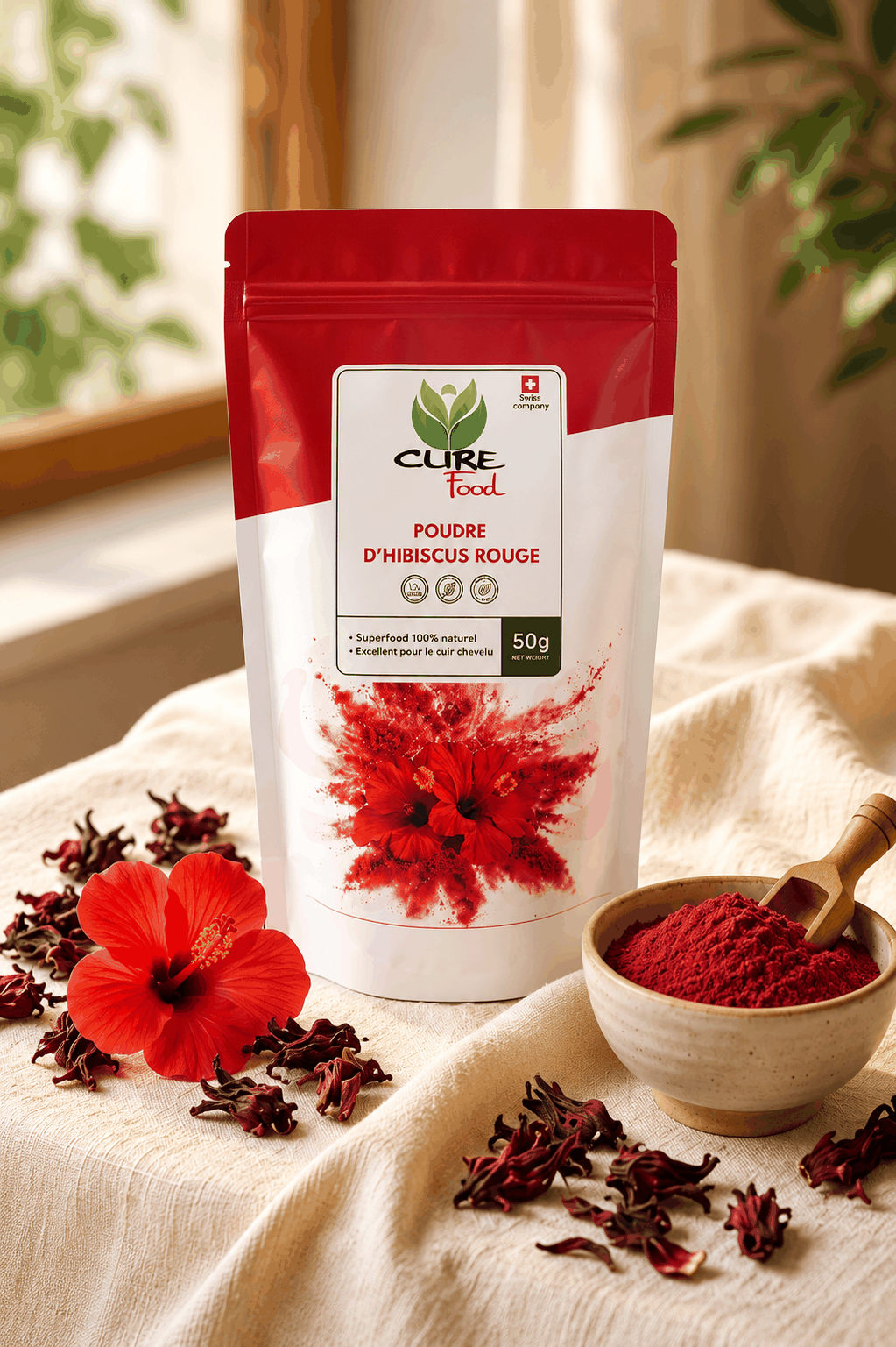 Red Hibiscus Powder