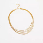 Collier Multi-Rangs Acier Inoxydable