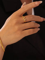 Bague Nœud Acier Inoxydable