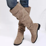 Bottes Souples Plissées Hautes
