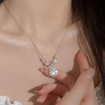 Collier Pendentif Moissanite 2 Carats Argent 925