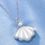 Collier Coquillage Zircon Argent 925