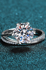 Bague Moissanite 3 Carats - Griffes 6 Points