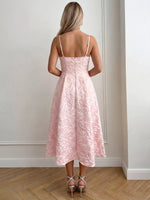 Robe Midi Évasée Texturée