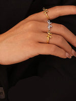 Bague Nœud Acier Inoxydable