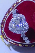 Bague Cœur Moissanite 1 Carat - Serti Delicat