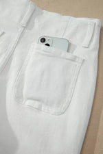 Jean Large Taille Haute Deux Boutons